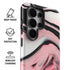 Pink Marble Ink Galaxy S26 Ultra Impact Case
