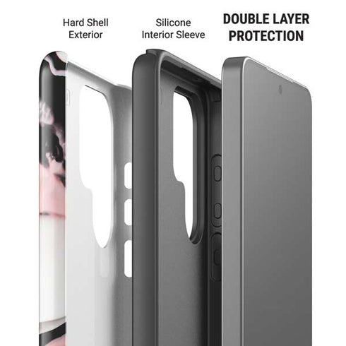 Pink Marble Ink Galaxy S26 Ultra Impact Case