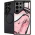 Pink Marble Ink Galaxy S26 Ultra Kickstand Case