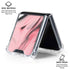 Pink Marble Ink Galaxy Z Flip6 Clear Case
