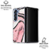 Pink Marble Ink Galaxy Z Fold6 Clear Case