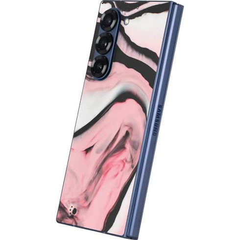Pink Marble Ink Galaxy Z Fold6 Skin