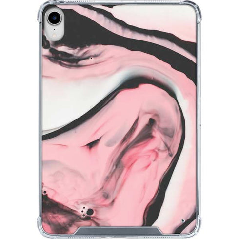 Pink Marble Ink iPad 11th Gen (2025) Clear Case