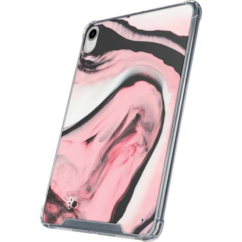 Pink Marble Ink iPad 11th Gen (2025) Clear Case