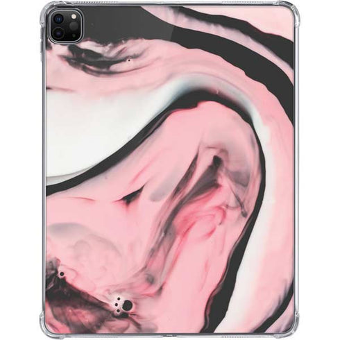 Pink Marble Ink iPad Pro 11in (2024) Clear Case