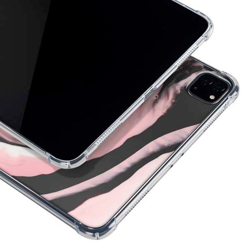 Pink Marble Ink iPad Pro 11in (2024) Clear Case