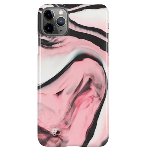 Pink Marble Ink iPhone Cases