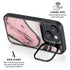 Pink Marble Ink iPhone 14 Kickstand Case