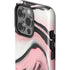 Pink Marble Ink iPhone 15 Pro Impact Case