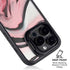 Pink Marble Ink iPhone 15 Pro Kickstand Case