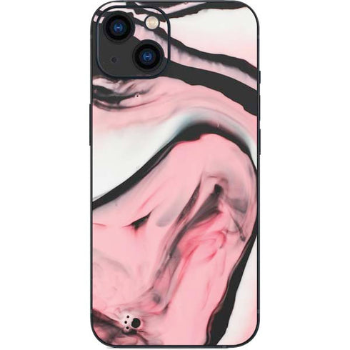 Pink Marble Ink iPhone 15 Skin