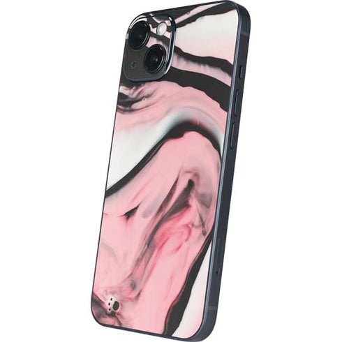 Pink Marble Ink iPhone 15 Skin