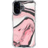 Pink Marble Ink iPhone 16 Clear Case