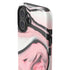Pink Marble Ink iPhone 16 Plus Impact Case
