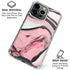 Pink Marble Ink iPhone 16 Pro Clear Case