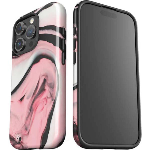 Pink Marble Ink iPhone 16 Pro Impact Case