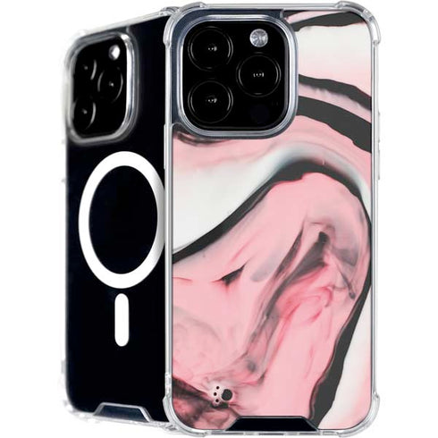 Pink Marble Ink iPhone 16 Pro MagSafe Case