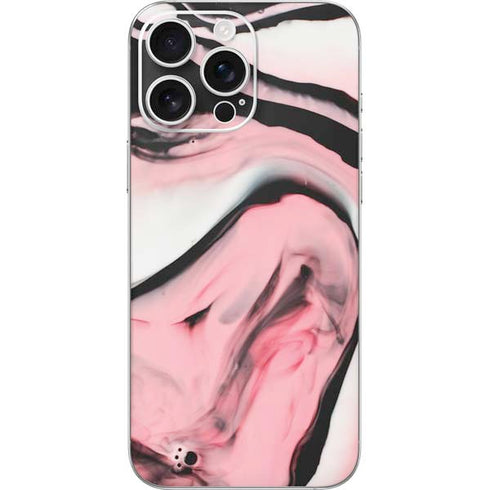 Pink Marble Ink iPhone 16 Pro Max Skin