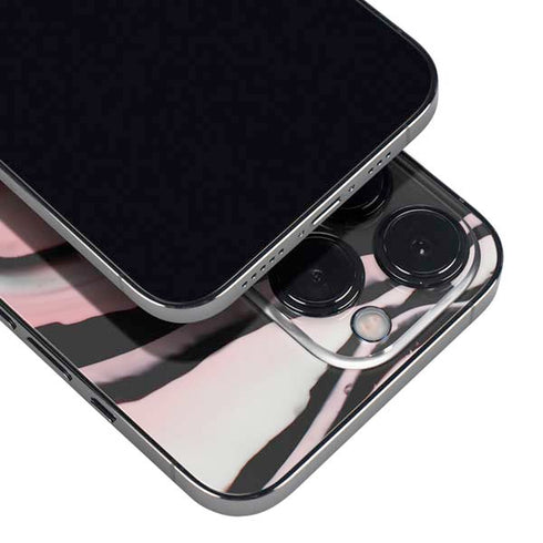 Pink Marble Ink iPhone 16 Pro Skin