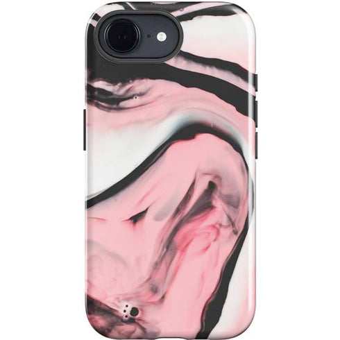 Pink Marble Ink iPhone 16e Impact Case