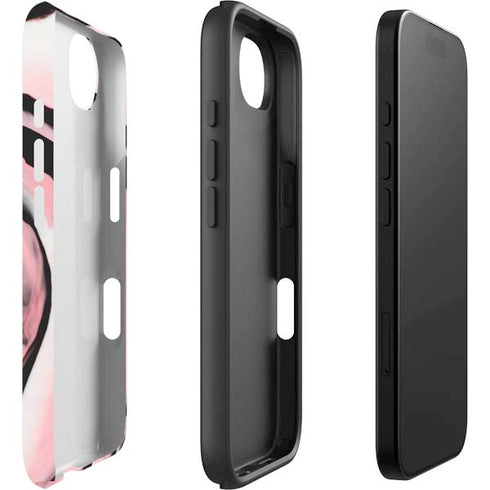 Pink Marble Ink iPhone 16e Impact Case