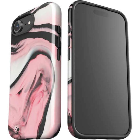 Pink Marble Ink iPhone 16e Impact Case