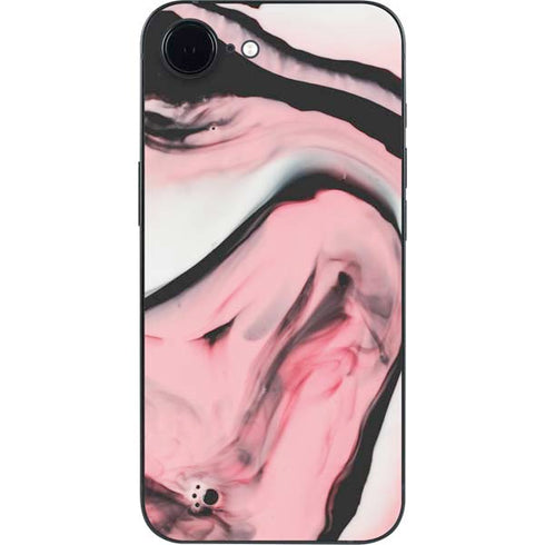 Pink Marble Ink iPhone 16e Skin