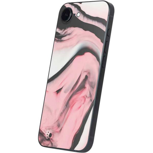 Pink Marble Ink iPhone 16e Skin
