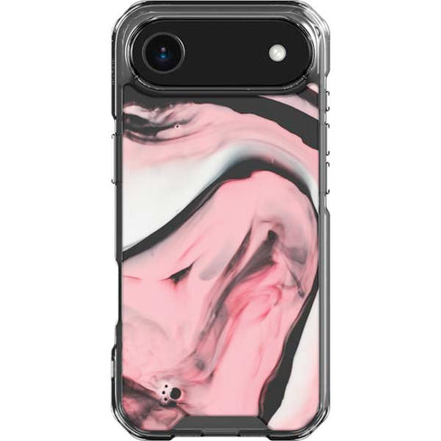 Pink Marble Ink iPhone 17 Air Clear Case
