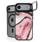 Pink Marble Ink iPhone 17 Air Kickstand Case