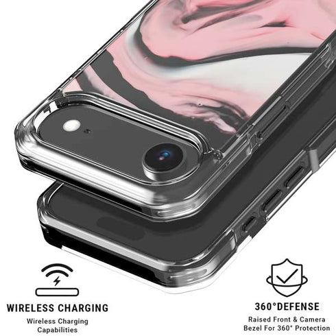 Pink Marble Ink iPhone 17 Air MagSafe Case