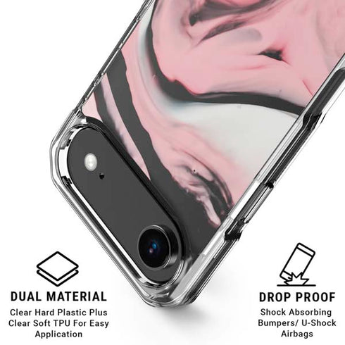 Pink Marble Ink iPhone 17 Air MagSafe Case