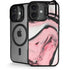 Pink Marble Ink iPhone 17 Kickstand Case