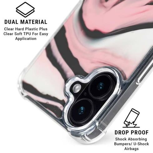 Pink Marble Ink iPhone 17 MagSafe Case