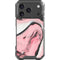 Pink Marble Ink iPhone 17 Pro Clear Case