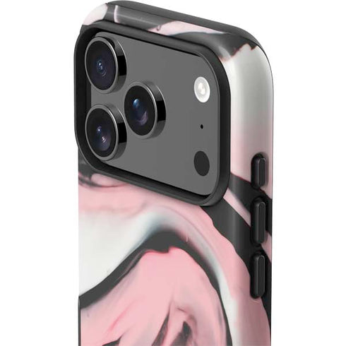 Pink Marble Ink iPhone 17 Pro Impact Case