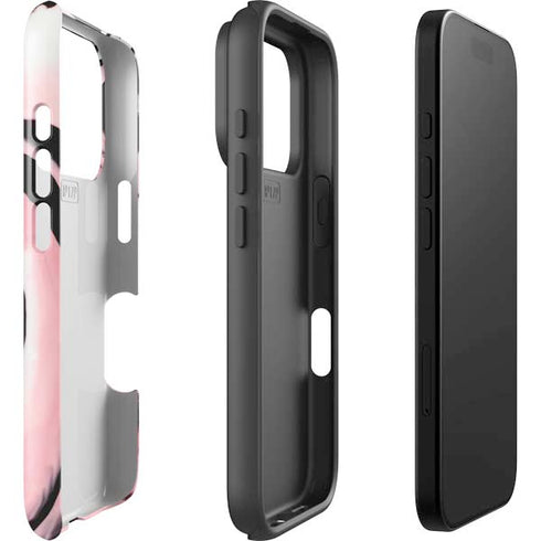 Pink Marble Ink iPhone 17 Pro Impact Case