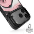Pink Marble Ink iPhone 17 Pro Kickstand Case