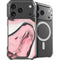 Pink Marble Ink iPhone 17 Pro MagSafe Case