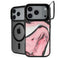 Pink Marble Ink iPhone 18 Pro Kickstand Case