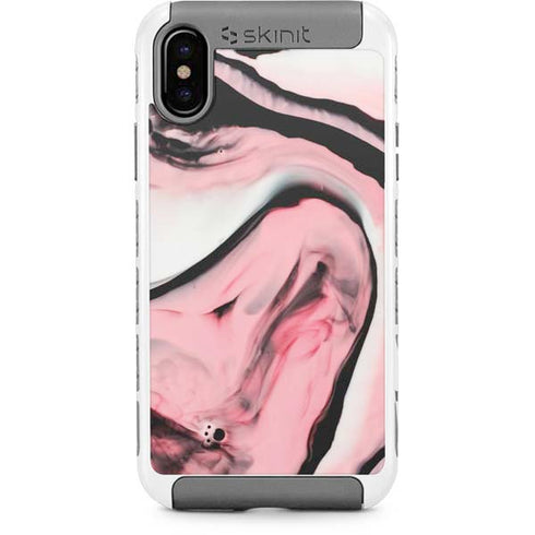 Pink Marble Ink iPhone Cases