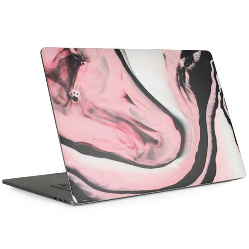 Pink Marble Ink MacBook Skins
