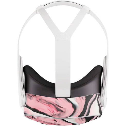 Pink Marble Ink Meta Quest 3S Skin