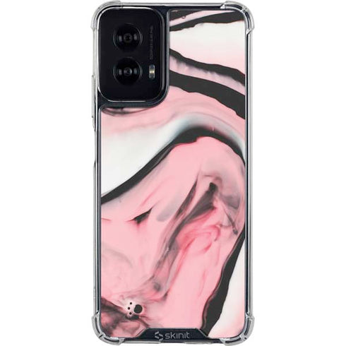 Pink Marble Ink Moto G Power 5G (2024) Clear Case
