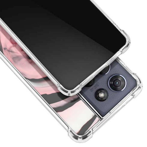 Pink Marble Ink Moto G Power 5G (2025) Clear Case