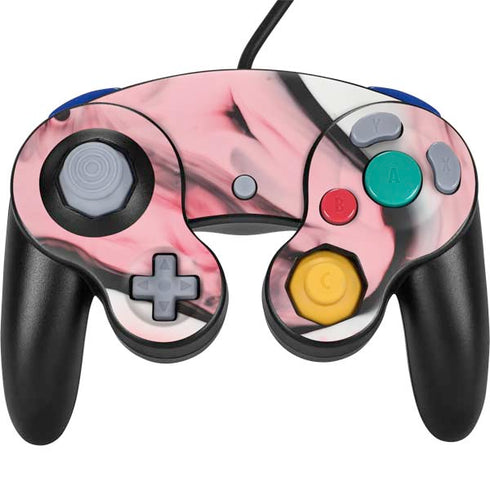 Pink Marble Ink Nintendo Skins