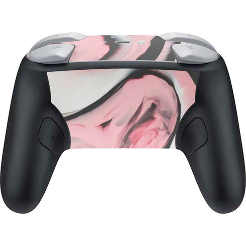Pink Marble Ink Nintendo Switch 2 (2025) Pro Controller Skin