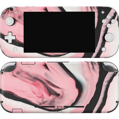Pink Marble Ink Nintendo Skins