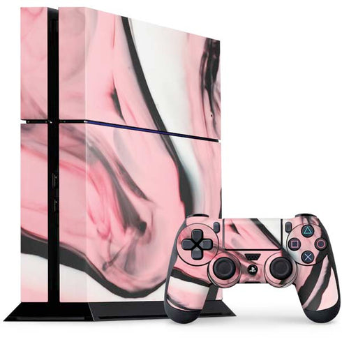 Pink Marble Ink PlayStation PS4 Skins
