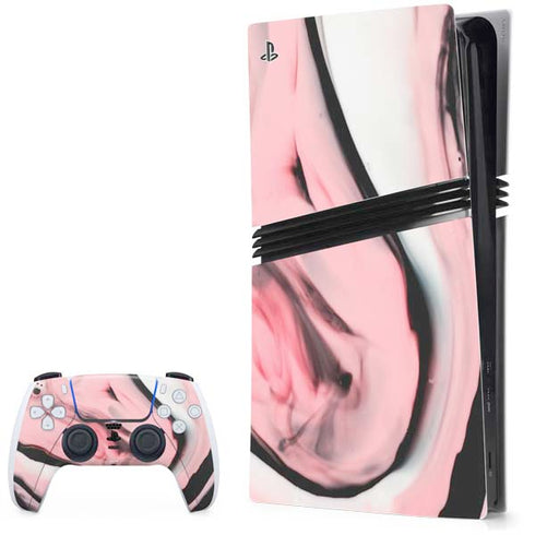 Pink Marble Ink PlayStation PS5 Skins